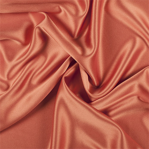 Runway Silks Orange Silk Crepe Back Satin Fabric - Reorderable