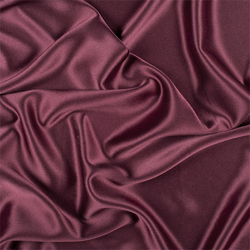 Runway Silks Burgundy Silk Crepe Back Satin Fabric - Reorderable