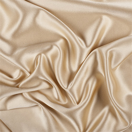 Runway Silks Gold Silk Crepe Back Satin Fabric - Reorderable