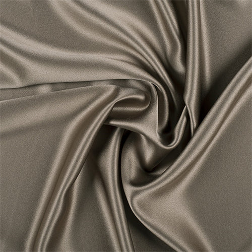 Runway Silks Dark Olive Silk Crepe Back Satin Fabric - Reorderable