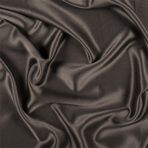 Runway Silks Dark Brown Silk Crepe Back Satin Fabric - Reorderable