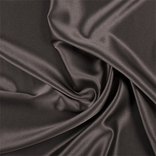Runway Silks Espresso Silk Crepe Back Satin Fabric - Reorderable