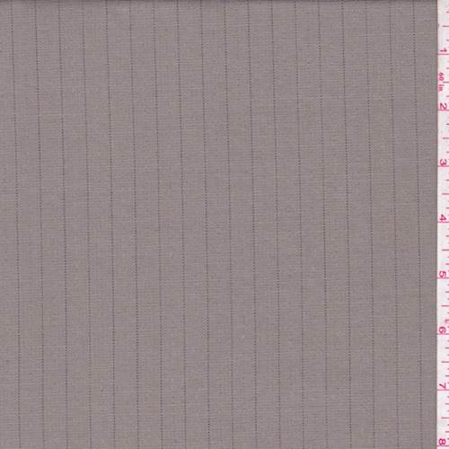1 YD PC-Taupe Pinstripe Crepe Suiting Fabric