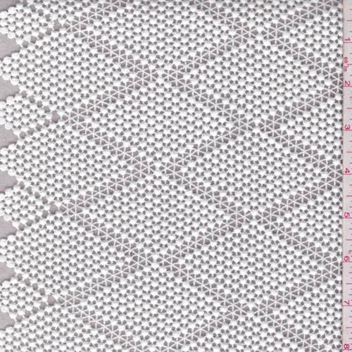 3 YD PC-Cream Diamond Lace Fabric