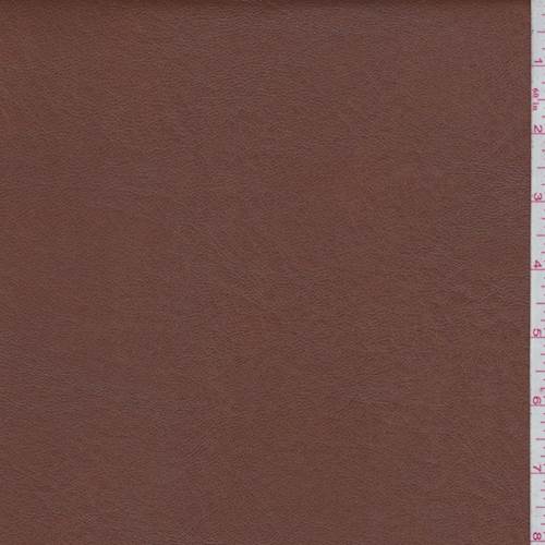 Clay Brown Rawhide Faux Leather Fabric