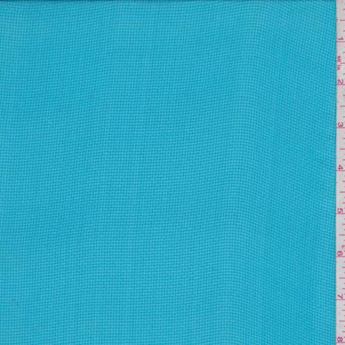Cyan Blue Hammered Silk Chiffon Fabric