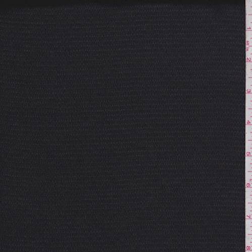 2 5/8 YD PC-Tuxedo Black Stripe Satin Charmeuse Fabric