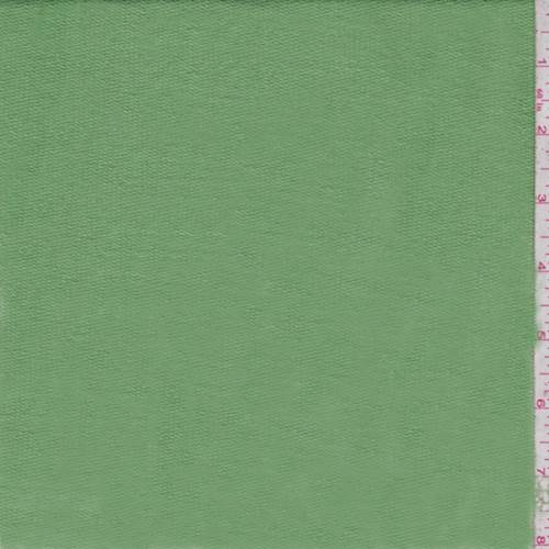 Lime Green Splatter French Terry Knit Fabric