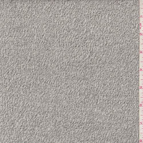 Charcoal-Pale Grey Specked Sweater Knit Fabric