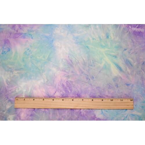 Lavender-Blue-Multi Tie Dye Double Brushed Jersey Knit Fabric