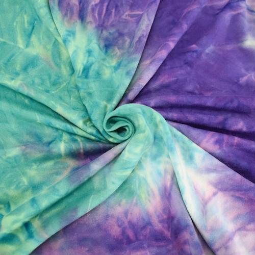 Camel-Sage Green-Multi Tie Dye Double Brushed Jersey Knit Fabric