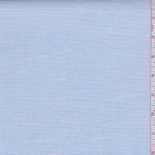 Ink/White Micro Grid Cotton Shirting Fabric