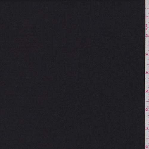 2 YD PC-Off Black T-Shirt Knit Fabric