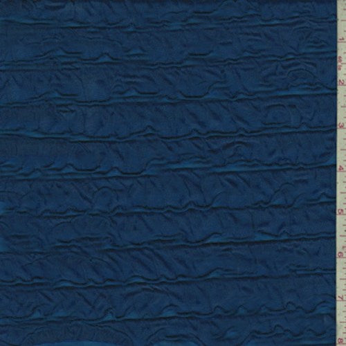 Cobalt Ruffle Knit Fabric