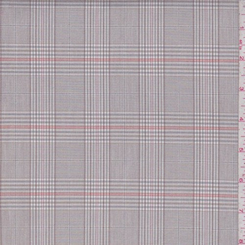 1 1/8 YD PC-Taupe Glen Plaid Cotton Fabric