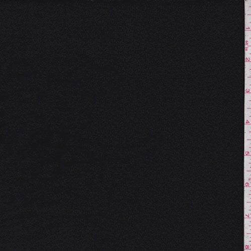 Black Double Brushed Jersey Knit Fabric