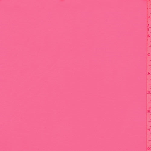 Neon Pink Double Brushed Jersey Knit Fabric