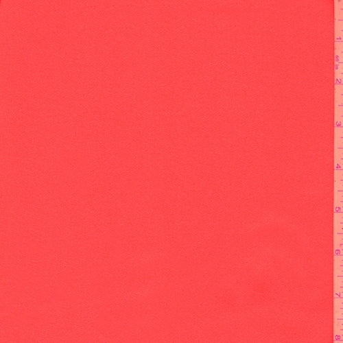Dark Coral Crepe Georgette Fabric