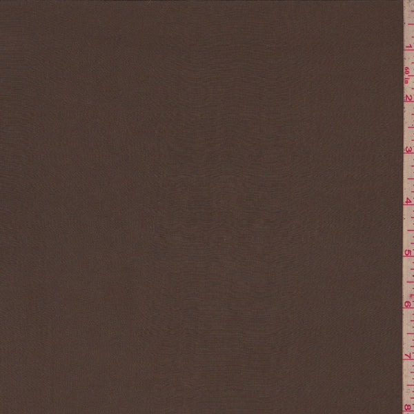 4 7/8 YD PC-Brown Taupe Silk Crepe de Chine Fabric