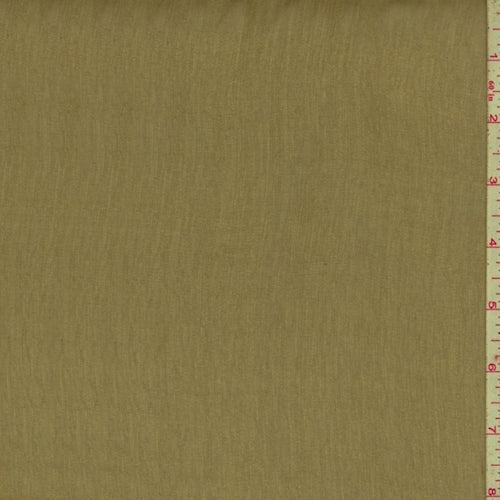 Dark Squash Crinkled Silk Chiffon Fabric