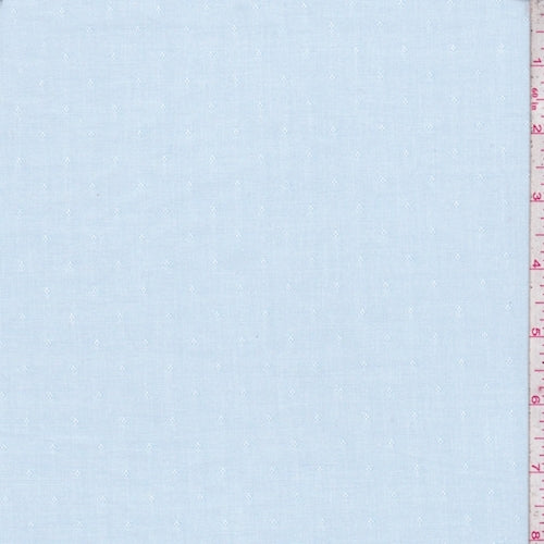 5/8 YD PC-Whisper Blue Diamond Dobbie Oxford Shirting Fabric