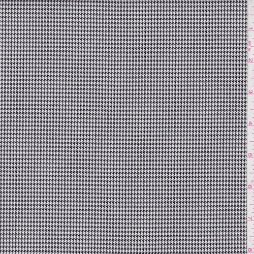 Black/White Mini Houndstooth Jacketing Fabric