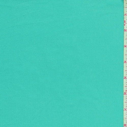 Mint Blue Cotton Stretch Twill Fabric