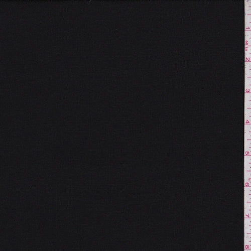 Coal Black Fine Sweater Knit Fabric