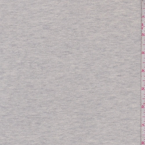 1 3/8 YD PC-Light Heather Grey French Terry Knit Fabric