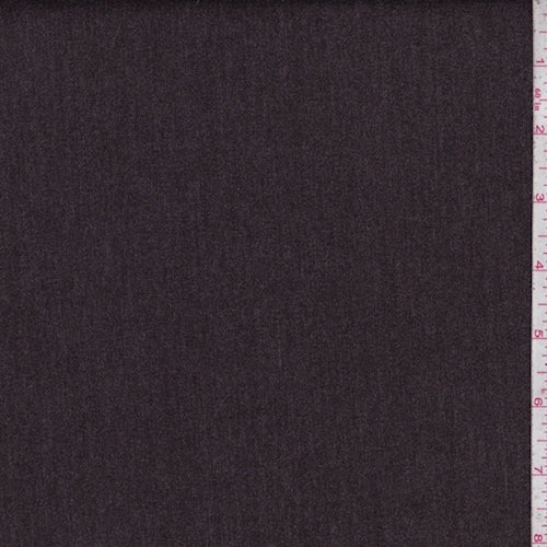 Heather Frosted Mahogany Fine Line Twill Fabric