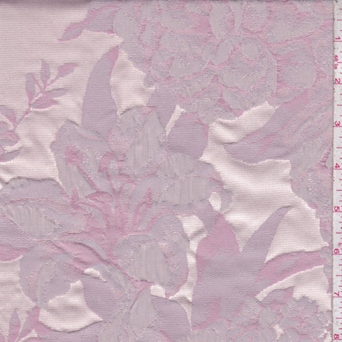Deep Pink Jacquard Floral Home Decorating Fabric