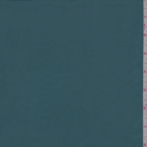 Teal Blue Embossed Stripe Chiffon Fabric