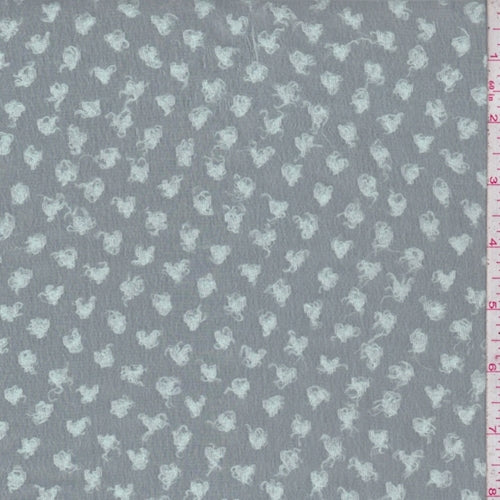 Pale Seafoam Boucle Dot Chiffon Fabric