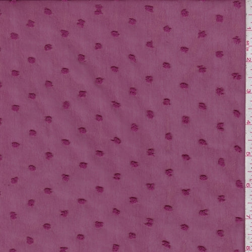 2 1/2 YD PC-Mulberry Dot Chiffon Fabric