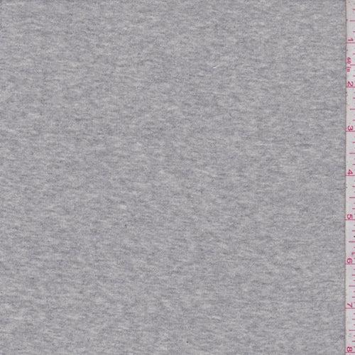 Heather Grey Rib Knit Fabric