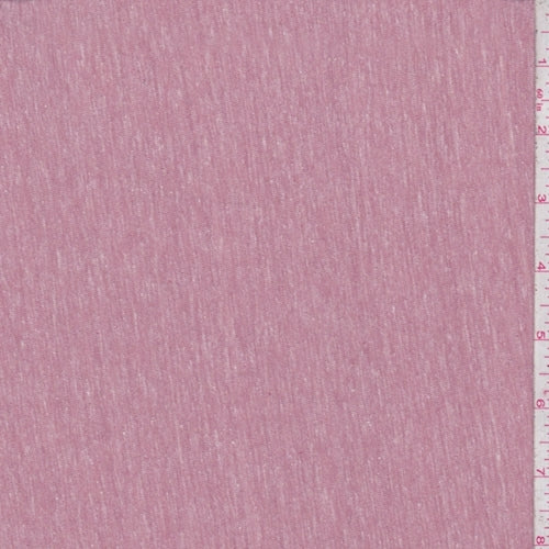 Dusty Mauve Slub Poly/Rayon Jersey Knit Fabric