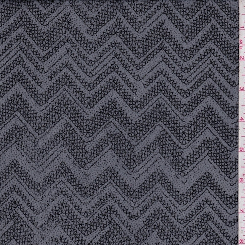 Nickel Rainbow Sparkle Chevron Micro Mesh Fabric