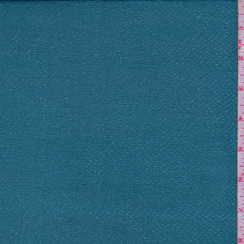 Teal Snakeskin Micro Mesh Fabric
