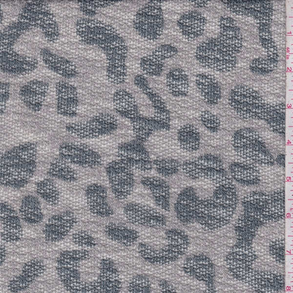 Taupe Leopard Sweater Knit Fabric
