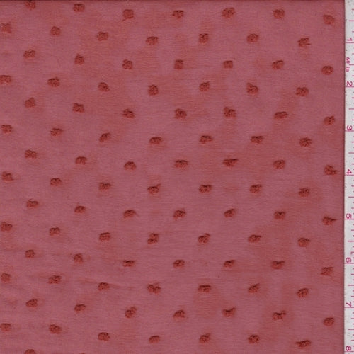 Rust Orange Dot Chiffon Fabric