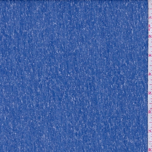 Blue Slub Jersey Knit Fabric
