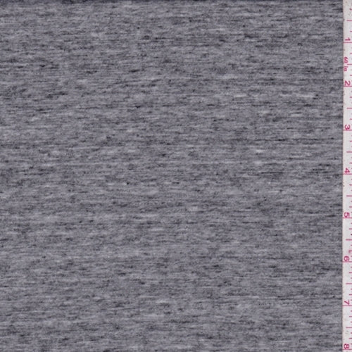 Heather Dark Grey Jersey Knit Fabric