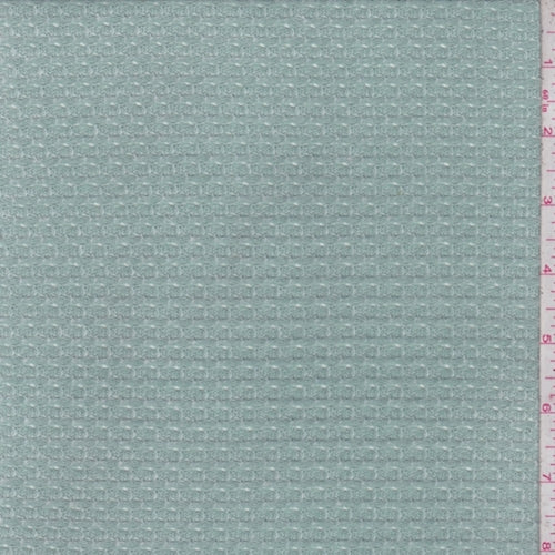 2 YD PC-Green/White Ombre Bubble Thermal Knit Fabric