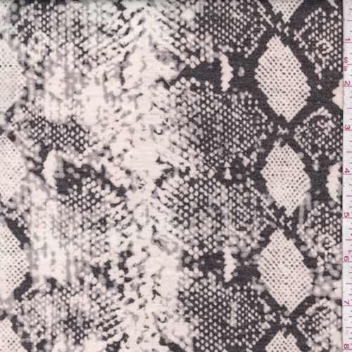 1 YD PC-Parchment/Bark Snakeskin Jersey Knit Fabric