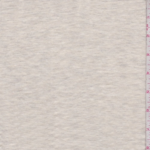 Heather Cream/Grey T-Shirt Knit Fabric