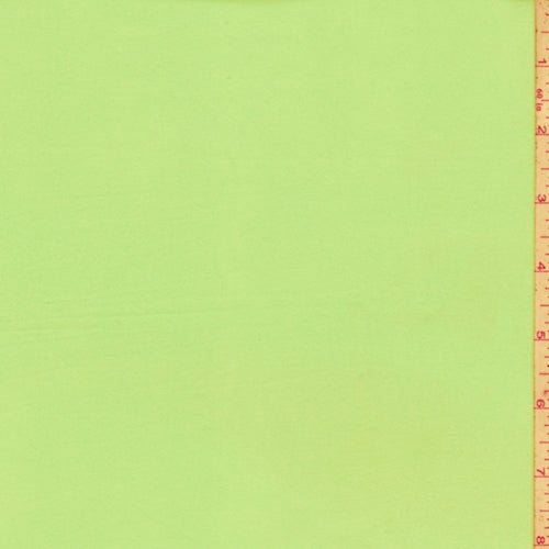 Electric Lime Double Brushed Jersey Knit Fabric
