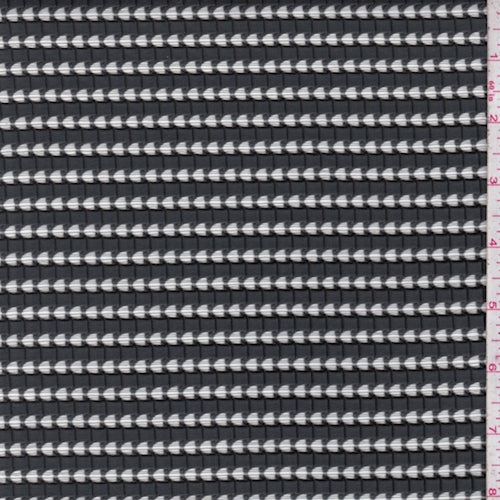 Forest Grey Pleated Clip Mesh Fabric
