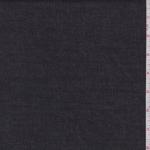 Black Rubber Backed Denim Fabric