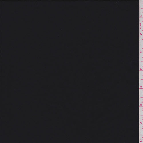 Jet Black Nylon Outerwear Fabric