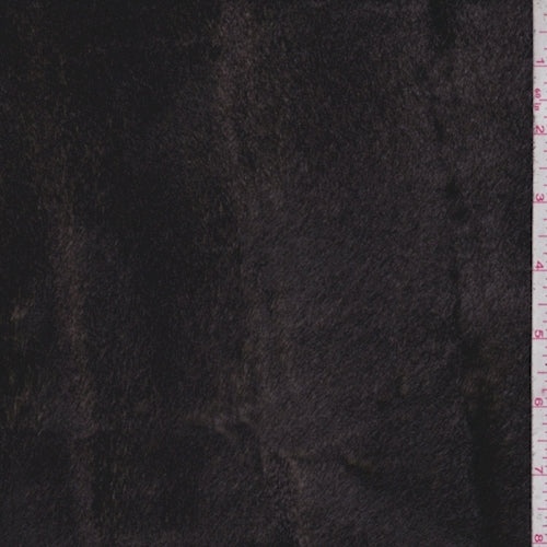 Black/Walnut Stripe Faux Fur Fabric
